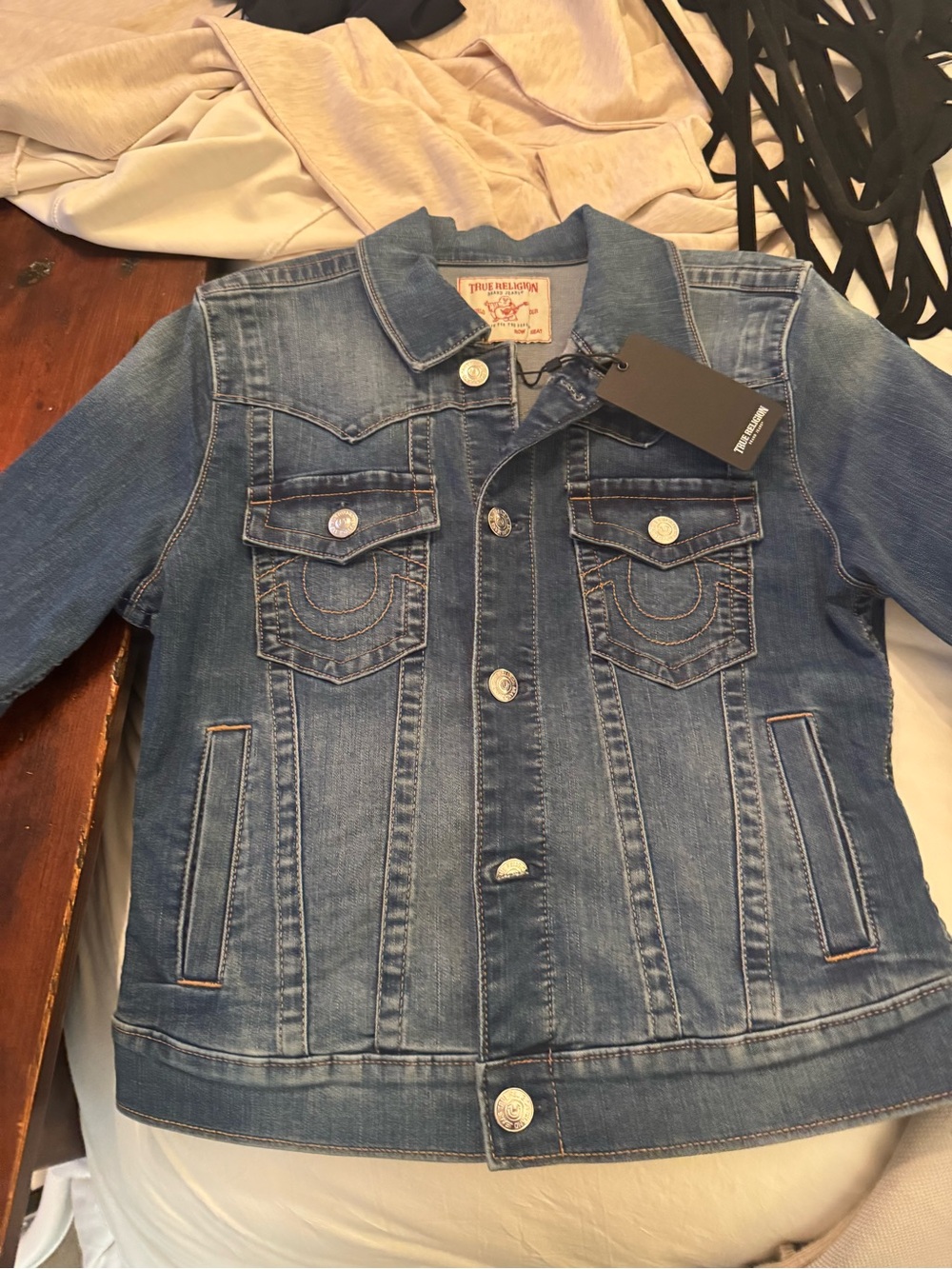 True Religion Classic Medium Blue Denim Jacket